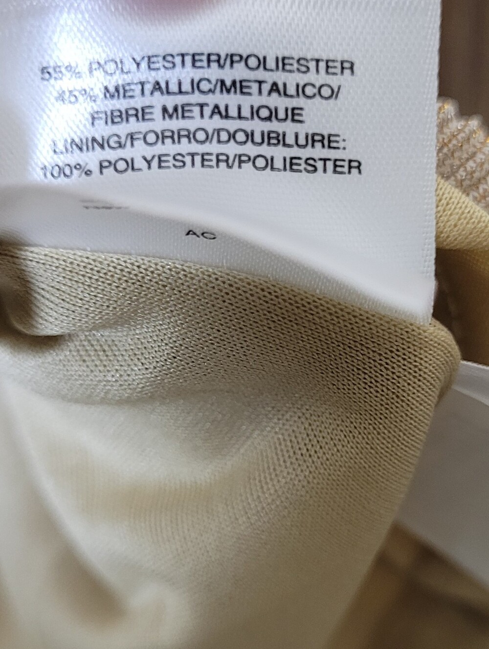 Nine West Gold Metallic Shimmer Blouse • NWT - Picture 10 of 11